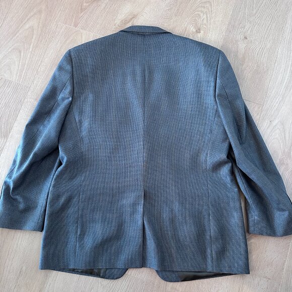 Men's Wool/Silk  Fine Suiting Blazer/Jacket sz 44S - Blue Slate - Picture 8 of 13